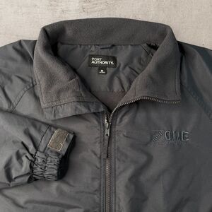 The Home Depot Employee Black Full Zip Jacket Size Medium Workwear Bomber Y2K